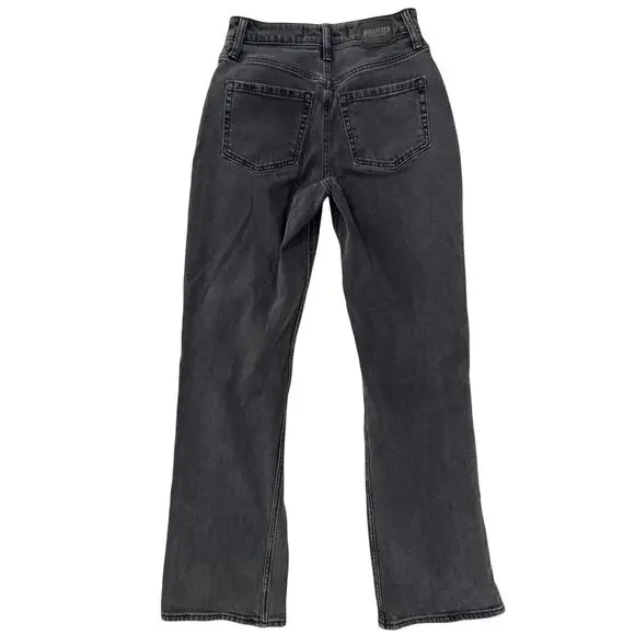 Hollister Dad Jeans Women's 2R W26R Black Distressed Y2K Grunge Skater Baddie - Picture 3 of 16